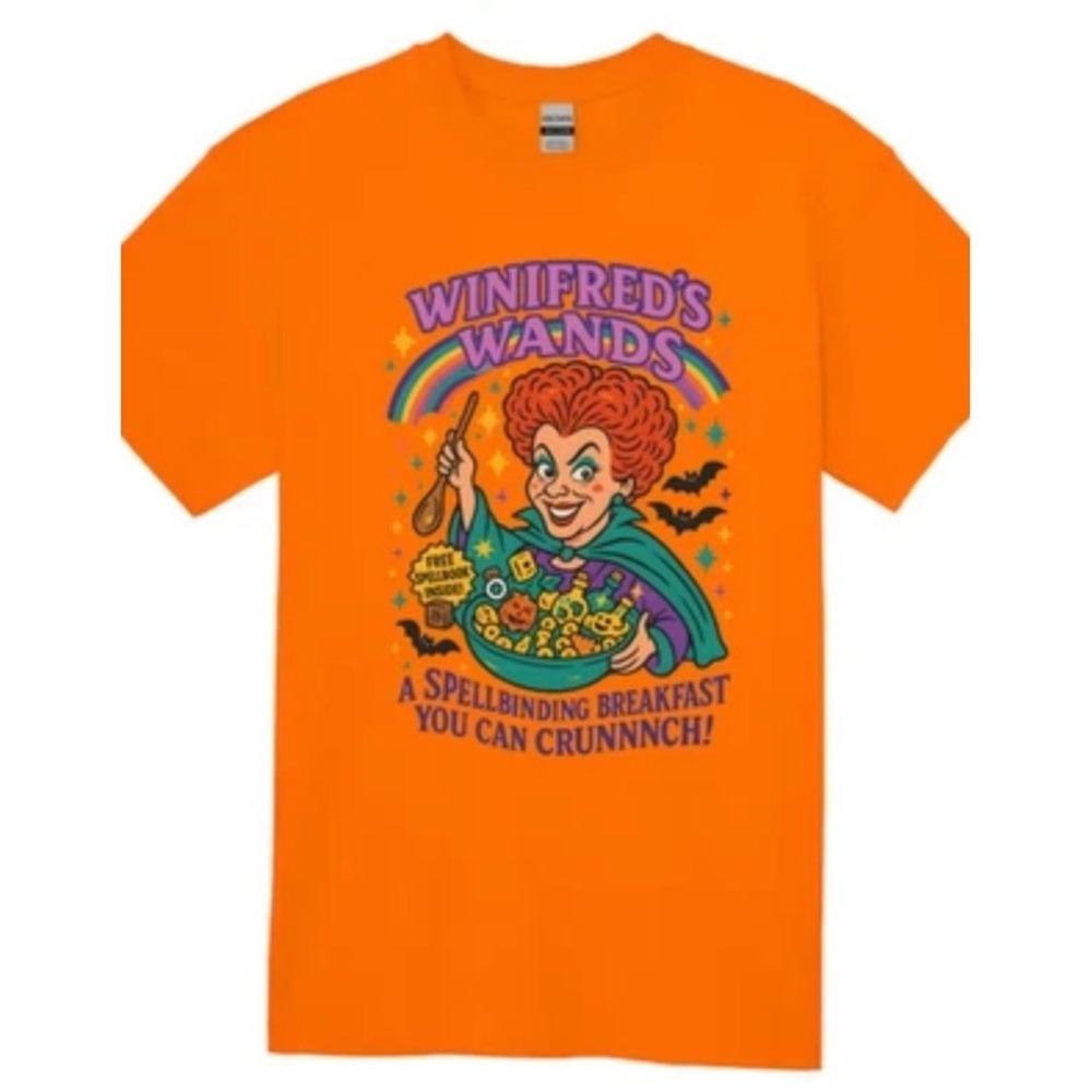 Hocus‎ Pocus Winifred Witch T-Shirt, Spooky Cereal Theme Halloween Unisex Small